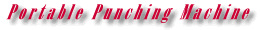 Portable Punching Machine